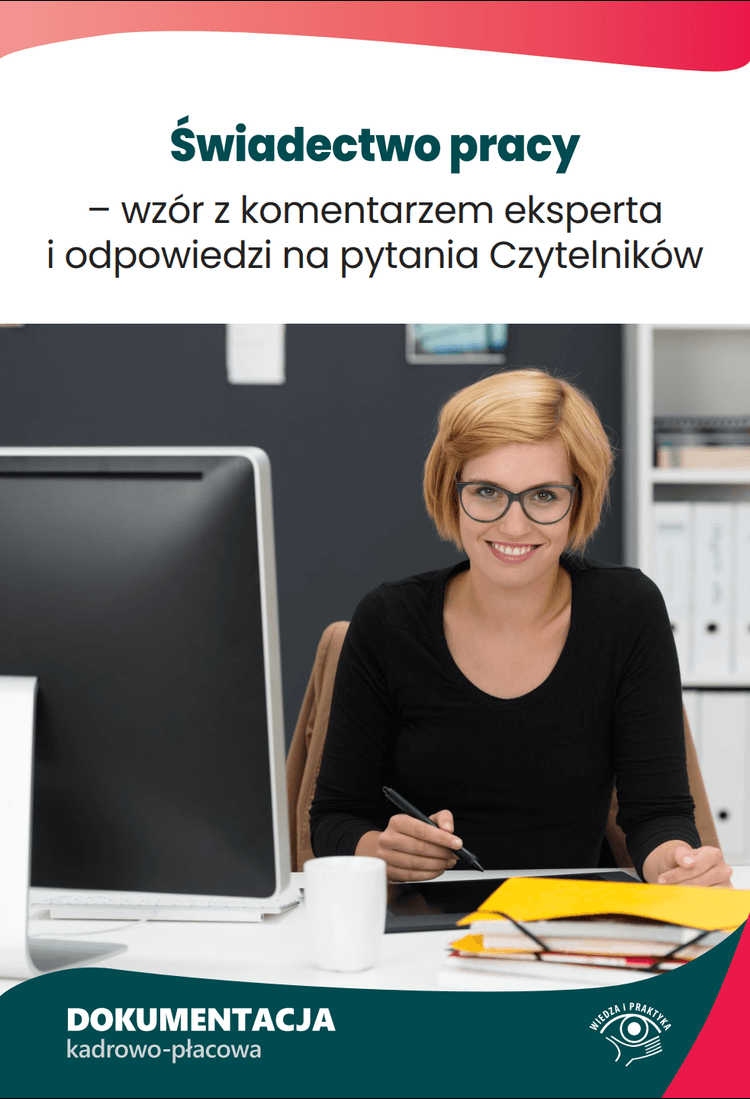 świadectwo pracy_wzór wypełniony 